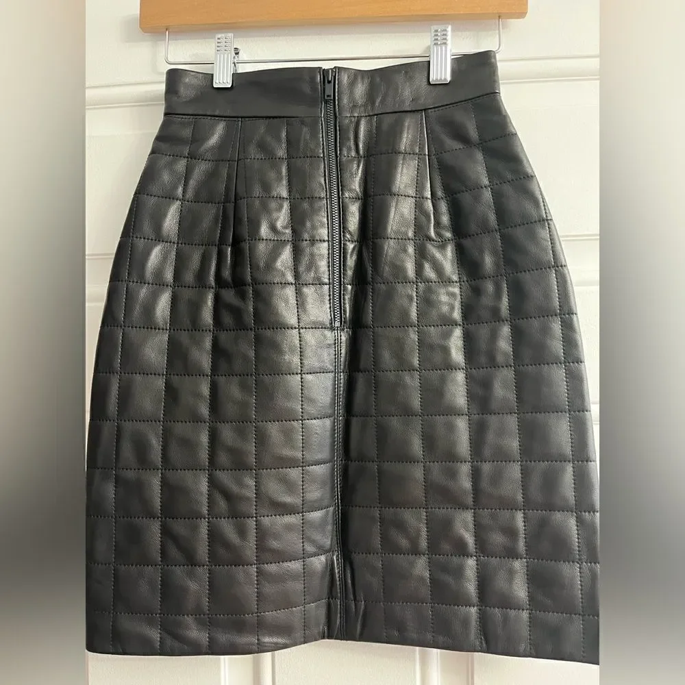 &Other Stories leather skirt NWT Size 0 - Picture 2 of 8